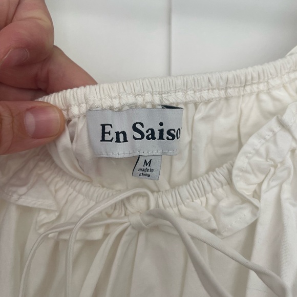 En Saison Cream Drawstring Waist Skirt - Picture 5 of 5